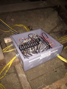 Cleaned up this junction box. Knob and tube removed. All is safe for the next century.2