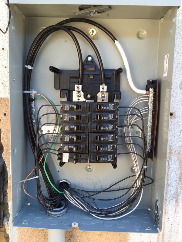wire size to feed 100 amp subpanel