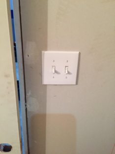 Downlights, Receptacle, and Switch