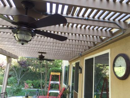 Installed two patio ceiling fans. The summers will be cool. Patio Ceiling Fans